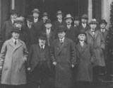 Arthur Henderson, Home Sec, visits Burnley textile mills, 1924