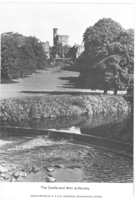 The Castle and Weir at Hornby