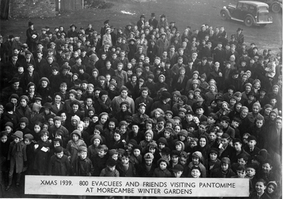Salford Evacuees at the Winter Gardens, Morecambe