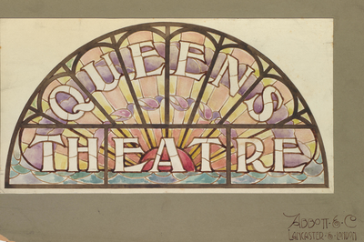 Lancaster. Window for the Queens Theatre