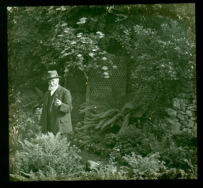 Lancaster - man in garden