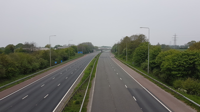 An empty M6 - Sean Tither aged 51 of Coppull