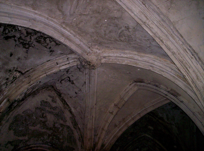 Vaulted ceiling of the Chapter House, Cockersand Abbey