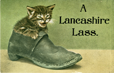 'A Lancashire Lass' Postcard