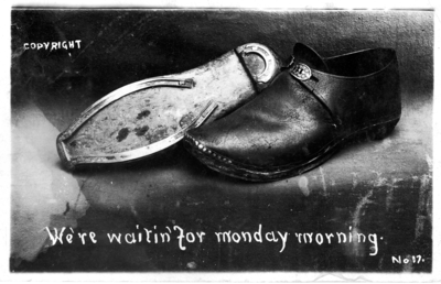 'Monday morning' postcard